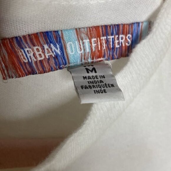 Urban Outfitters White Textured Ruched Mini Dress Size S Cap Sleeve - Picture 8 of 10